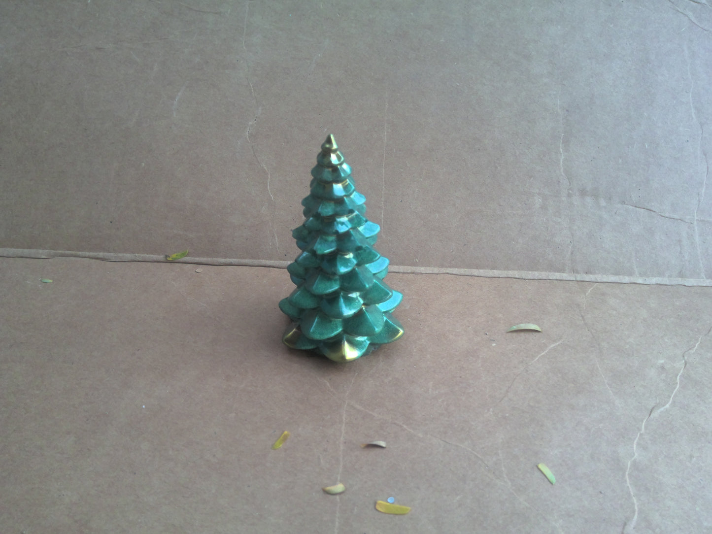 small gold and green tree