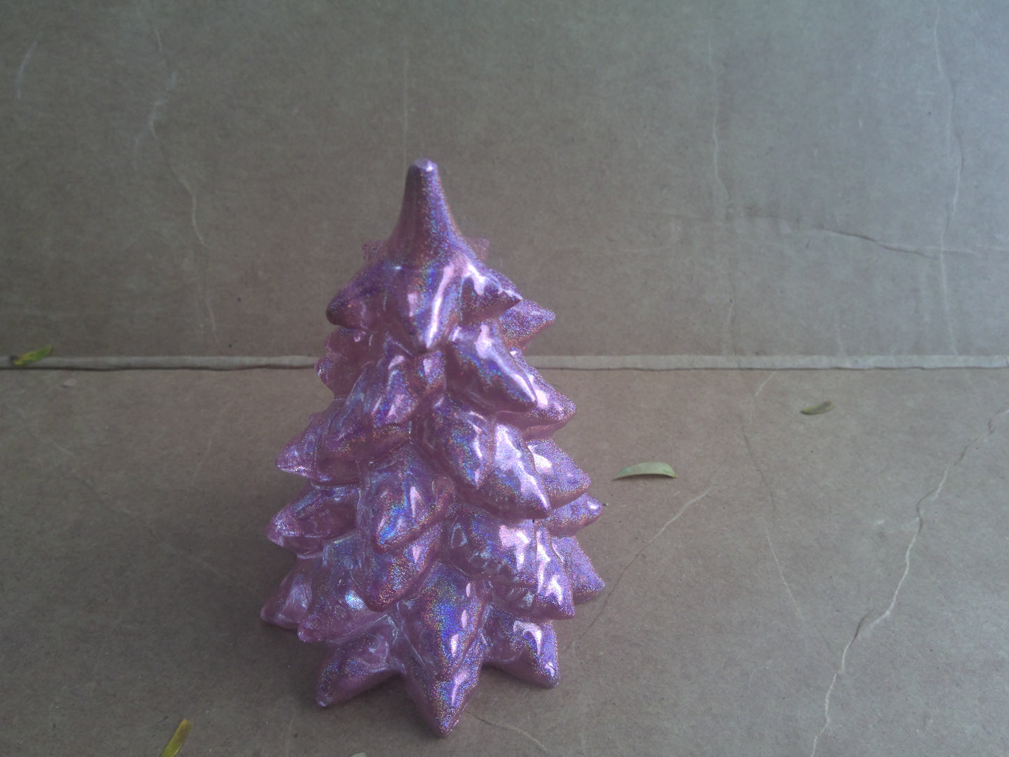 large holographic pink tree