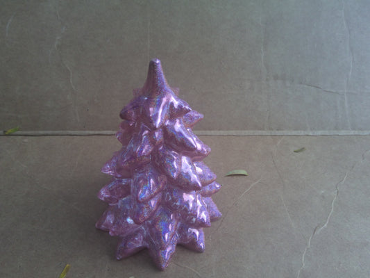 large holographic pink tree