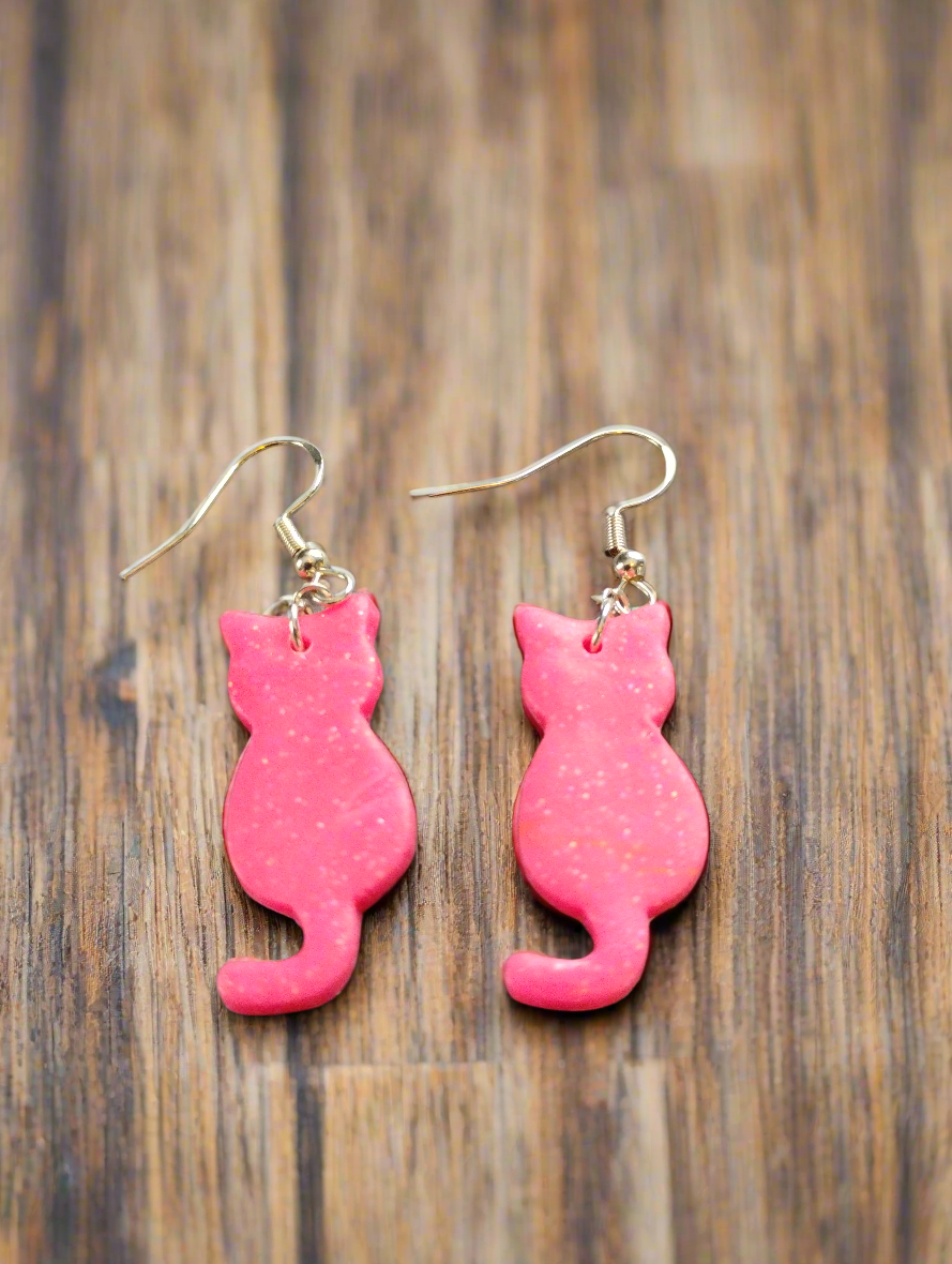 Pink glitter kitty