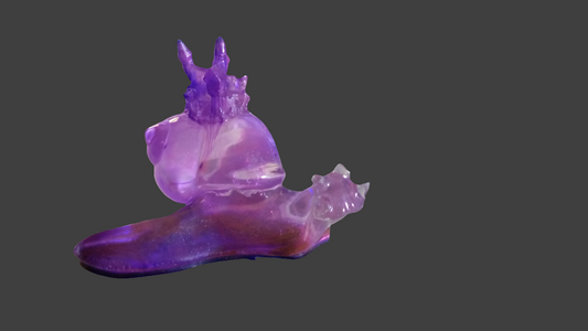 Purple small snail