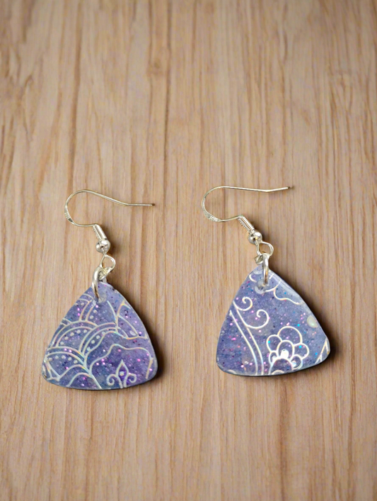 Lavender glitter small