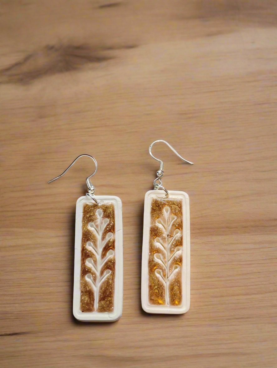 White and brown stem