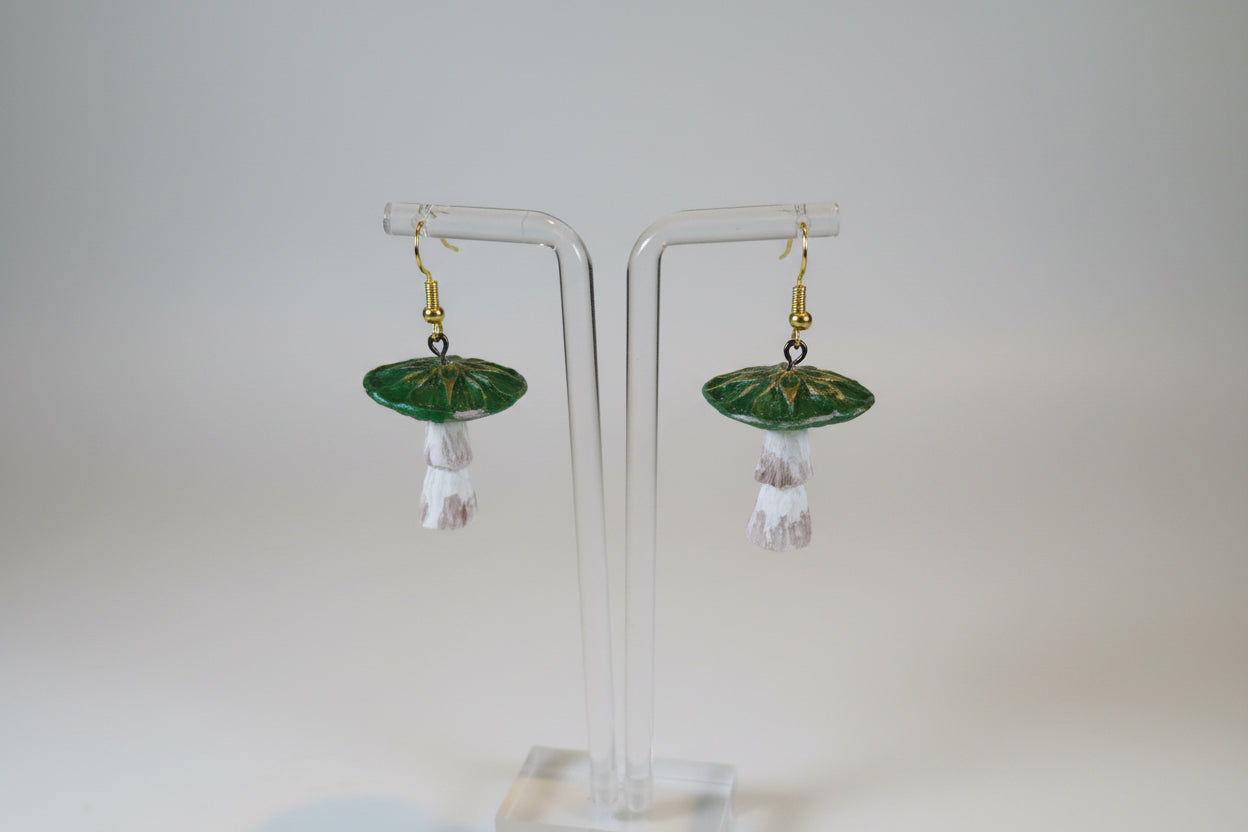 3D mushrooms green