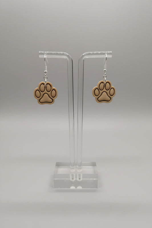 Paw prints brown