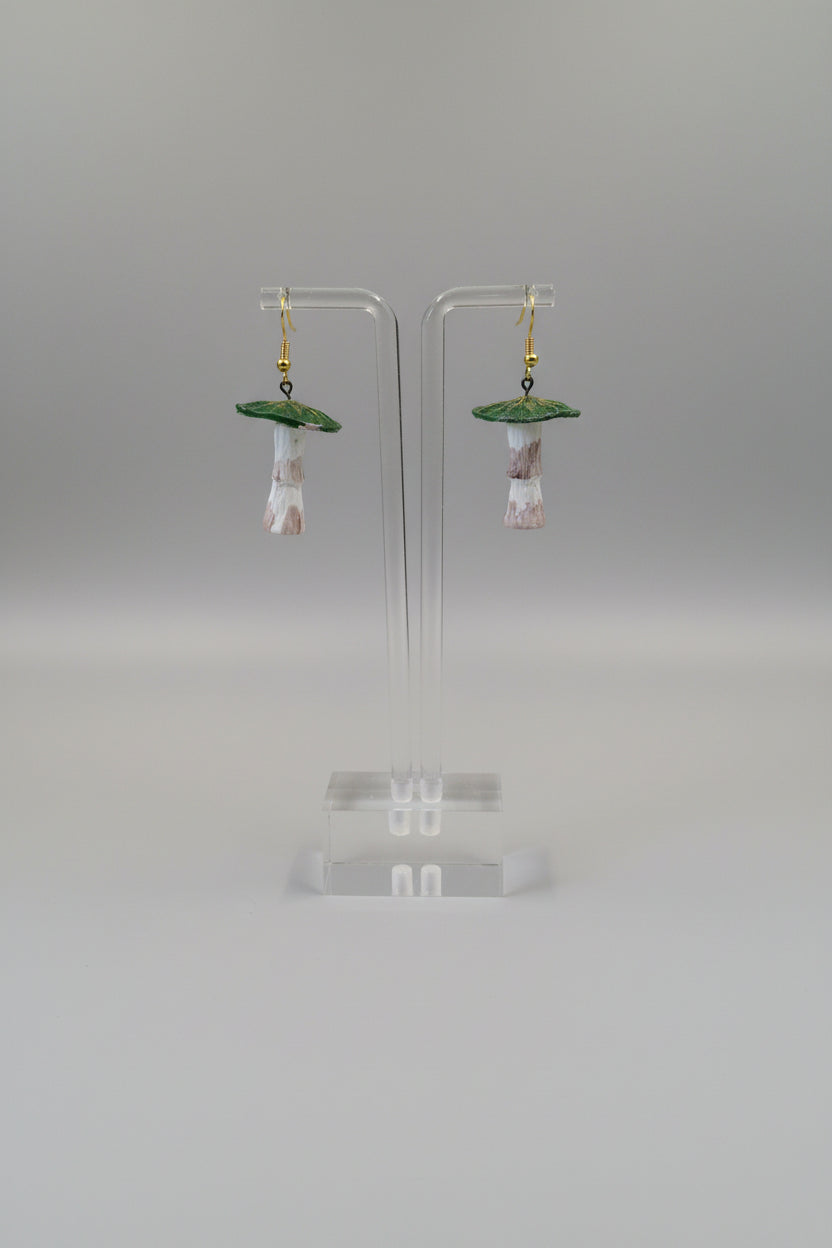 3D mushrooms green