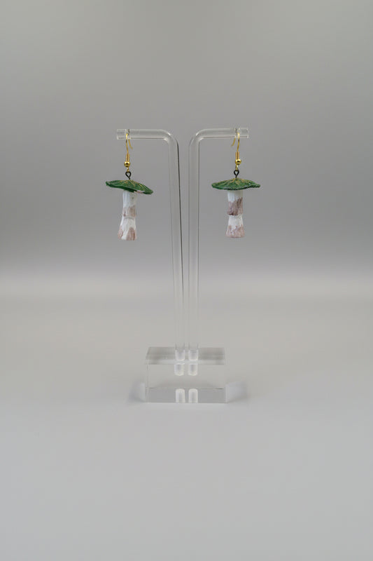 3D mushrooms green