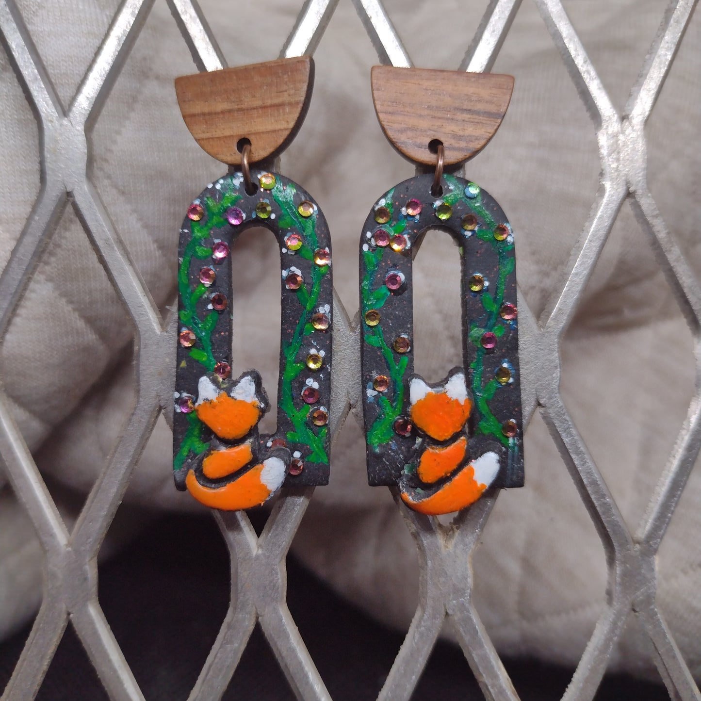 FOX in frames with rhinestones