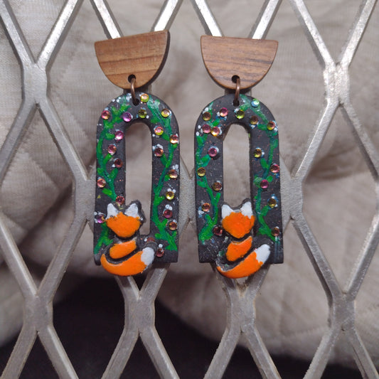 FOX in frames with rhinestones