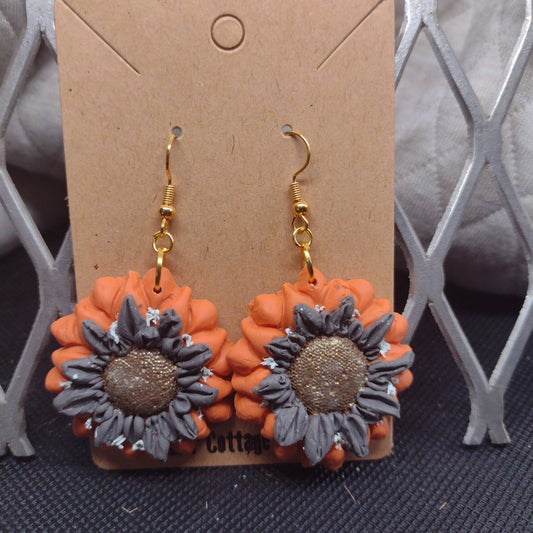 Orange sunflowers