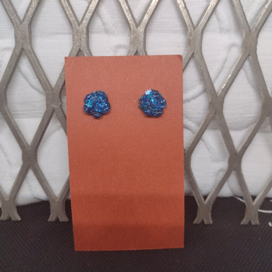 Medium sparkle blue roses