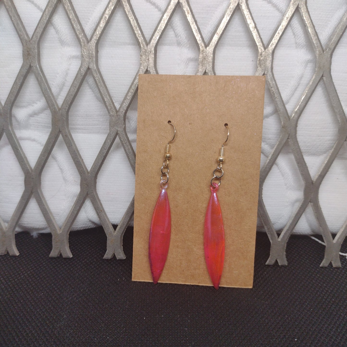 Hot pink dangles