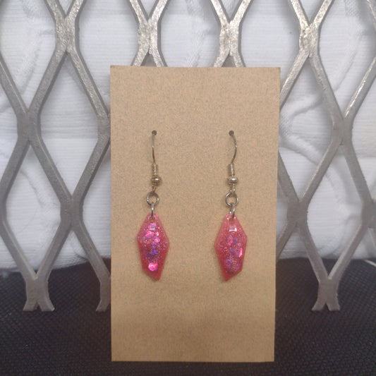 Pink glitter rock shape