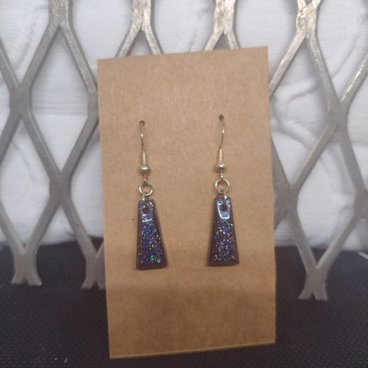Dark blue glitter trapezoid