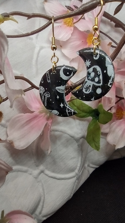 Blurry mushroom in gold