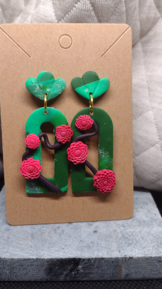 Woodland red flower vine