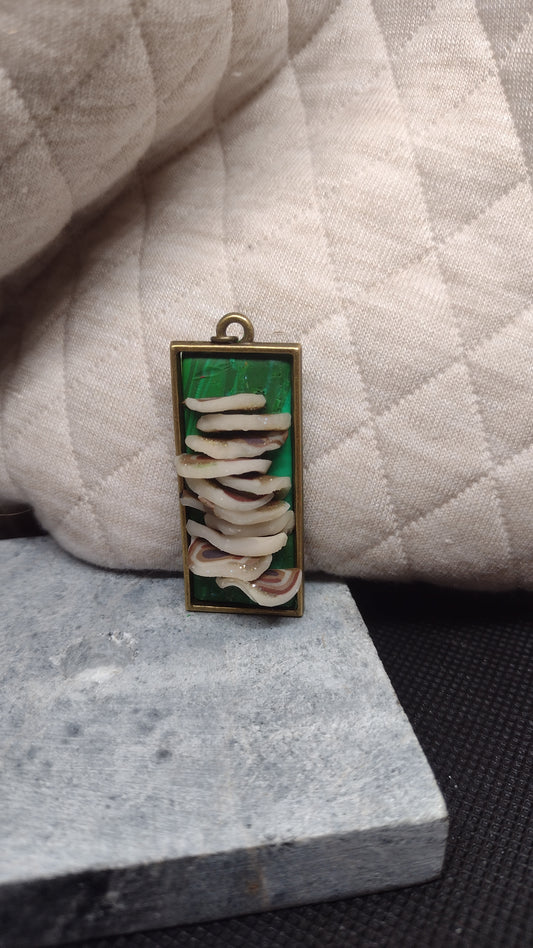 Woodland mushroom pendant rectangle