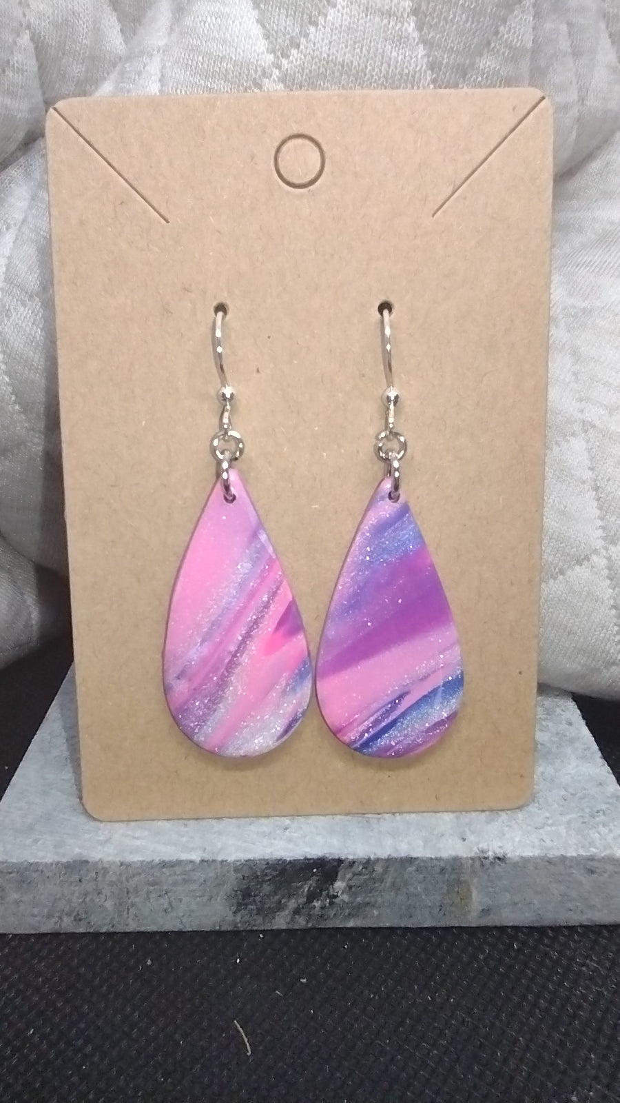 Pearly swirl dangles