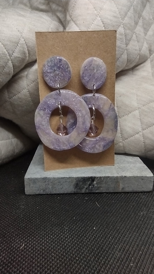 Purple sparkle cirlces