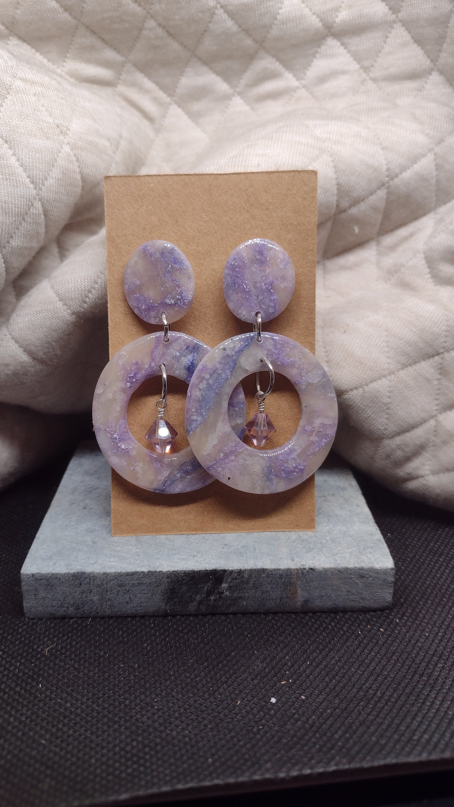 Purple sparkle with crystal