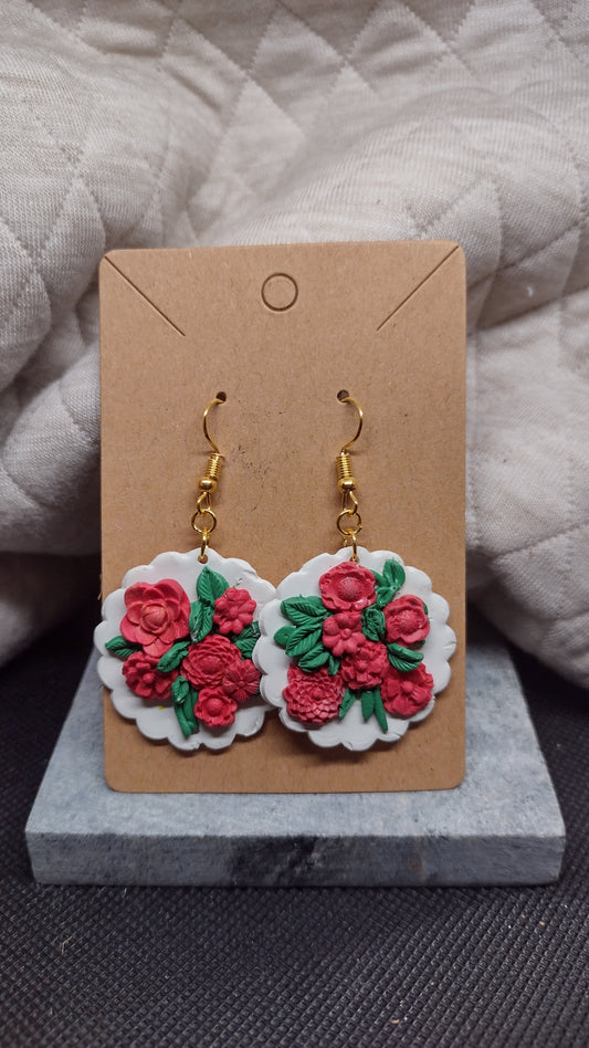 Red flower bouquet 💐